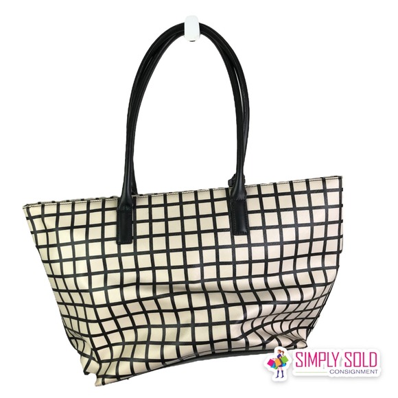 Kate Spade New York Penn Place Margareta Tote Women's Shoulder Bag Tan Black - Picture 2 of 11